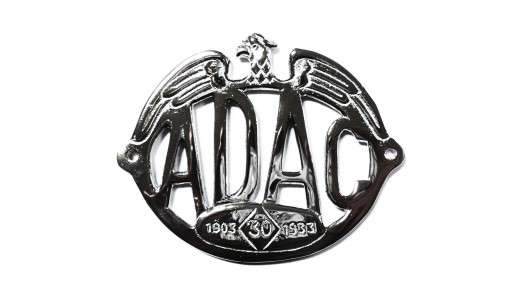 DB40-5D - ХРОМОВАНА ЕМБЛЕМА ADAC 1903-1933 MERCEDES OLDTIMER