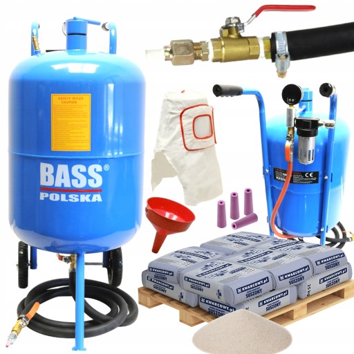 МОБІЛЬНА СИФОННА ПІСОЧНА МАШИНА 38 Л 40 Л + ПІСОК 250 кг АБРАЗИВ