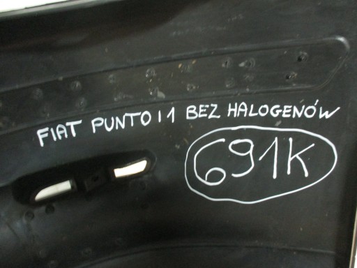 bumper front front Fiat Punto 1 and without halogenow