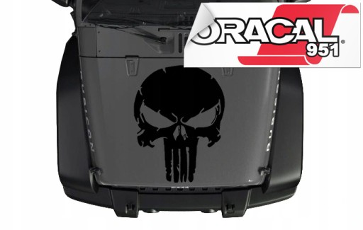 Наклейка на капот JEEP Punisher 56X43 см фольга 951