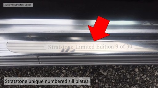 2 - НАКЛАДКИ РАМКИ Stratstone Limited Edition JAGUAR XK XKR X100