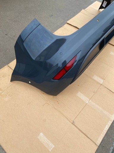 VW TOURAN III 5TA komplet stoßstange heck hinten PDC kugelkopf LI7F grau