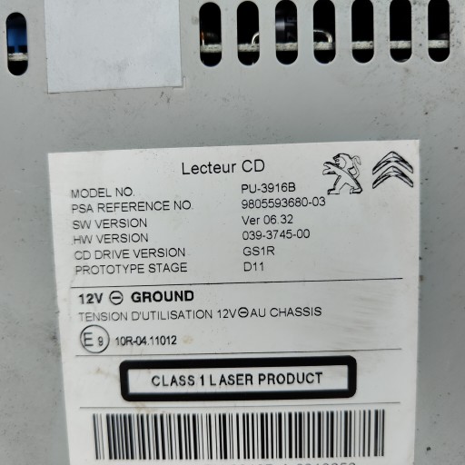player navigation devices PSA 9805593680