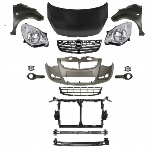 OPLAGLKPLPRZ2 - OPEL AGILA H08 2008-2015 РЕМІНЬ ПЕРЕДНЬОГО КАПОТА