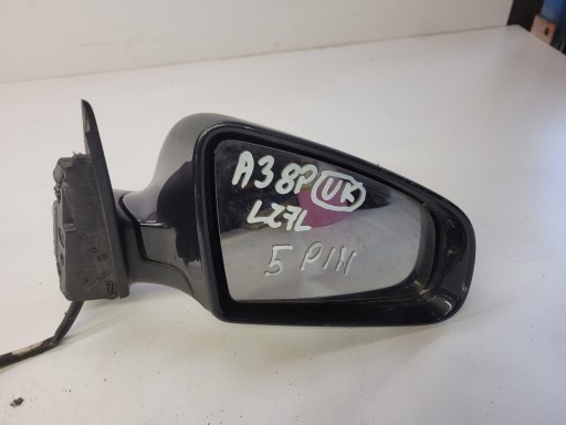mirror right AUDI A3 8P LIFT LZ7L 5-PIN UK 5D