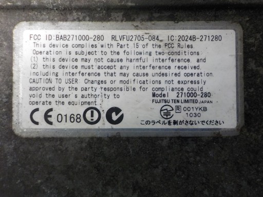 FORD MONDEO IV Centralina comfort 7G9N-9G853-BA 271000-280