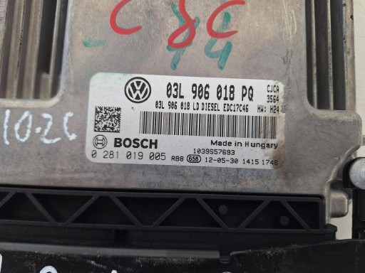 SEAT ordinateur unité de commande électronique uce moteur 03L906018PQ BOSCH 0281019005