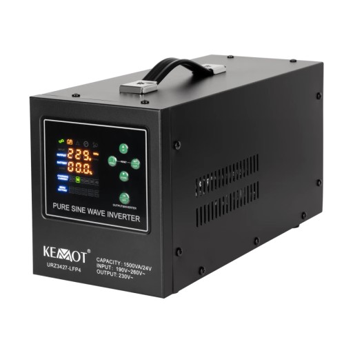 Блок аварійного живлення kemot prosinus-1500/24-lfp4 24v 230v 1500va/1050w