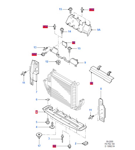 95AG-A8B384-BE - КРЫШКА РАДИАТОРА FORD ESCORT MK6 MK7 ORION MK3