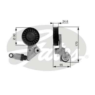 РОЛИК НАТЯЖИТЕЛЬНЫЙ PK GATES T38239 изображение 1