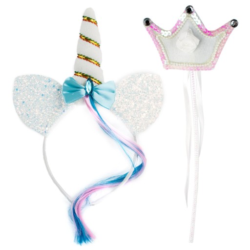 ЧАРІВНИЙ НАБІР ПОВ'ЯЗКА ЄДИНОРІГ І ПАЛИЧКА В ПОДАРУНОК