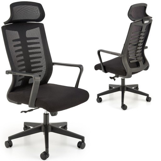 Обертовий робочий стілець BLACK FABIO від Halmar