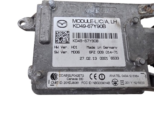 MAZDA CX5 ASYSTENT changes supports RUCHU (1) ORG. KD49-67Y90B