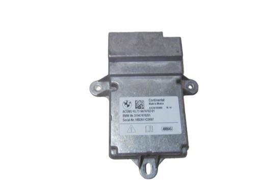 BMW X3 G01 X4 G02 G30 G11 G12 module control unit of the airbags POWIETRZNYCH 9474762