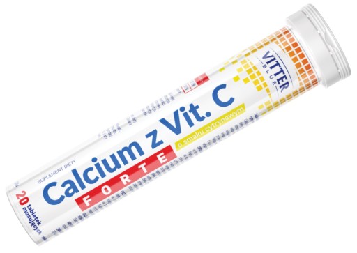 Calcium z Vit. C Forte 20 tabl.mus. omaranč