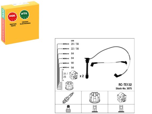 NGK3075(iMOTO) - Комплект кабелів запалювання lexus ls 4.0 12.89-12 + водійський набір v37 на бардачок - інструкція зіткнення, талон огляду
