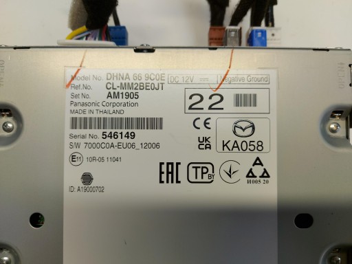MAZDA CX30 Radio DHNA669C0E