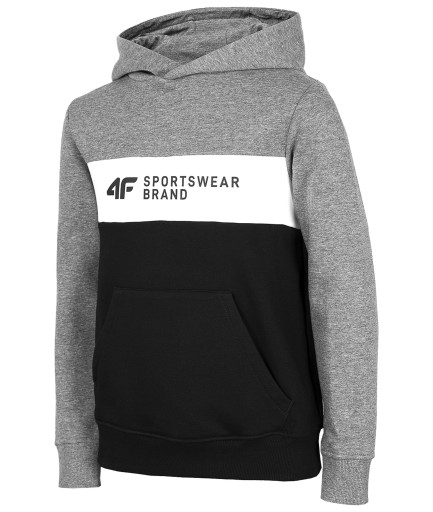 Дитячий світшот 4F розмір 152 довгий рукав сірий