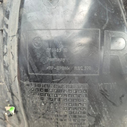BMW 1 F20 11-19 mudguard front front right