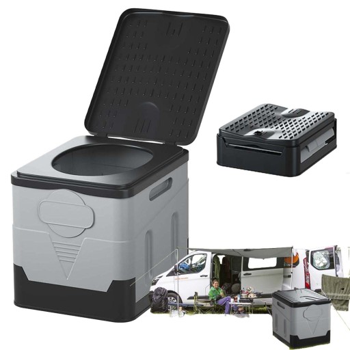 6SP0324++OPH - ТУАЛЕТ ВІДКРИТИЙ СКЛАДАНИЙ ПОРТАТИВНИЙ АВТОМОБІЛЬ ПОДОРОЖІ КЕМПІНГ 20L 200KG