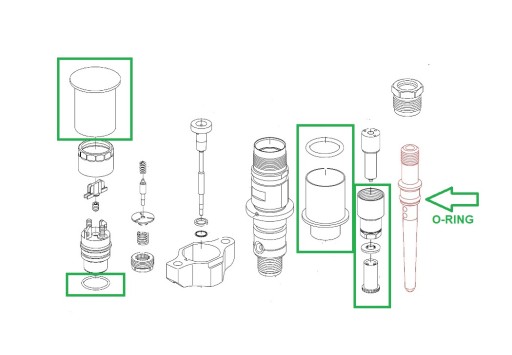 345021068 - CASE 521 621 721 921 УПЛОТНЕНИЯ COMMON RALI 6 ЦИЛ.