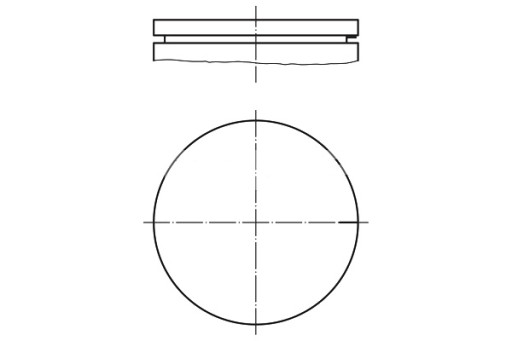 021 03 - ПОРШЕНЬ MAHLE 75.81 STD RENAULT 19 I 19 II 19 II CHAMADE CLIO II KANGOO