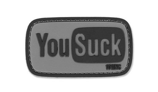 3D You Suck Patch Grey 101 Inc.