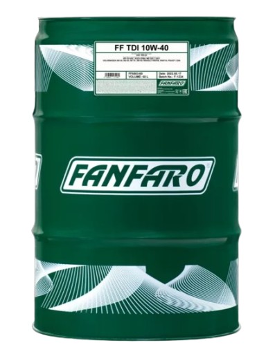 Моторне масло PREMIUM 10W40 TDI 208L FANFARO ACEA A3 B4 VW MB PSA RENAULT