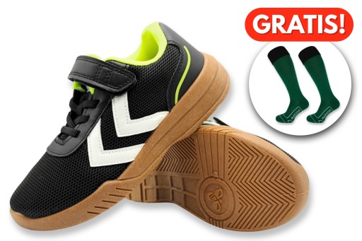 🔥 SUPER OKAZJA! Hummel Buty Halowe Junior R.27 + Getry GRATIS. Hit Cenowy na WF!