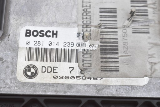 Unité de contrôle Ordinateur Moteur 0281014239 BMW E90 E91 2.0 D 143 KM 04-10