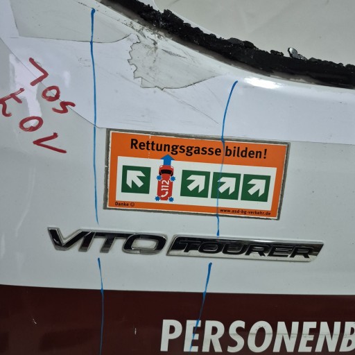 MERCEDES VITO W447 447 14- trunk door boot rear part rear