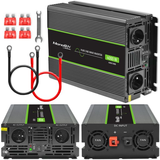Инвертор чистый синус 24V/230V 2000W/4000W USB 2X AC