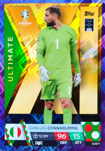EURO 2024 TOPPS MATCH ATTAX PURPLE ULTIMATE U XI 1 ДОННАРУММА