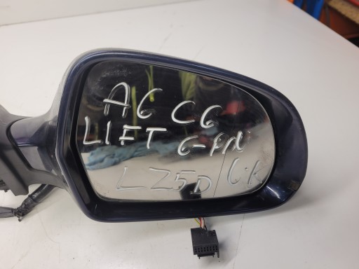 mirror right front AUDI A6 C6 LIFT LZ5D UK 6-PIN