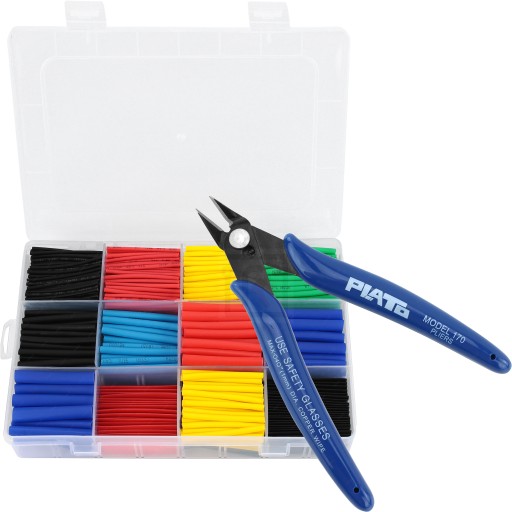 800ШТ термоусадочные трубки набор + плоскогубцы