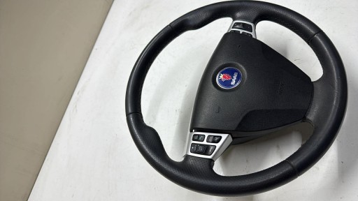 volante MULTIFUNKCJA bicepsy airbag SAAB 9-3 II LIFT 07-11 BARDZO LADNA