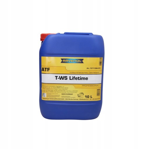 Масло RAVENOL ATF T-WS LIFETIME 10л.