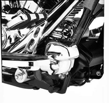 45318-99 - HARLEY ELECTRA ROAD KING GLIDE КРИШКА ЗАДНЬОГО ГАЛЬМІВНОГО НАСОСА ХРОМ 99-07