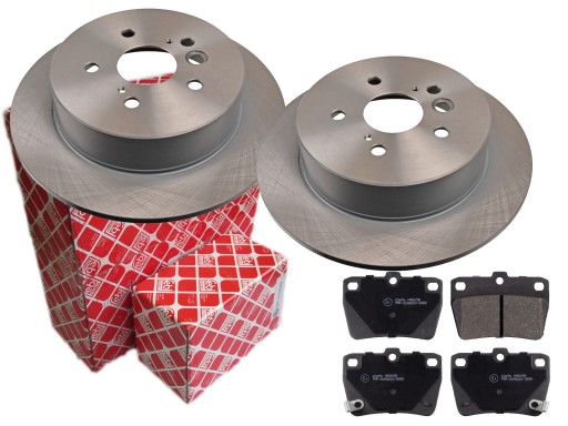 ДИСКИ КОЛОДКИ FEBI ЗАДНЯ TOYOTA RAV4