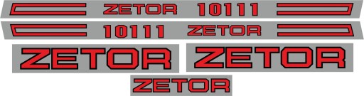 ZETOR 10111 НАБОР ЛАМИНИРОВАННЫХ НАКЛЕЙКОВ ПО СТОРОНАМ КРЫШИ