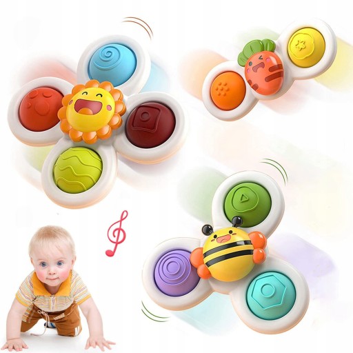 FIDGET SPINNER ІГРАШКИ НА ПРИСОСКІ СПІННЕРИ 3 ШТ