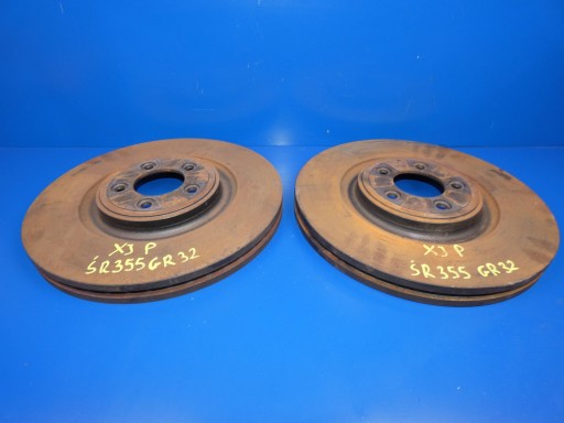 JAGUAR XJ X351 disc discs brake front 355mm KOMPLET