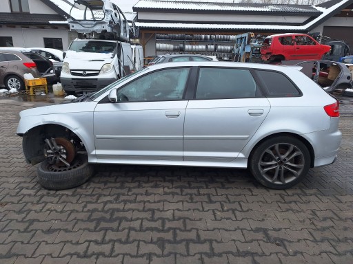 AUDI S3 A3 8P 8PA LIFT 2008-10 mirror left aluminium 10-PIN 8T0857527A