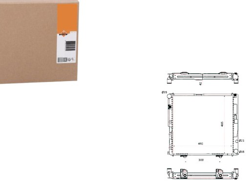 NRF53876/RS5 - Кулер nrf db w124 2.0/2.2e