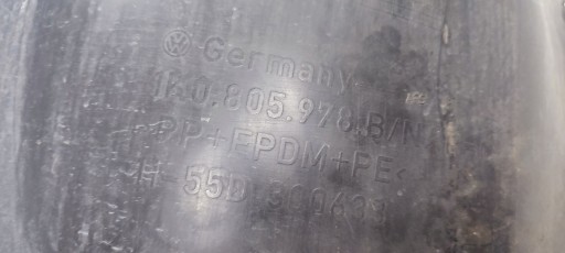 mudguard front front right VW Golf plus