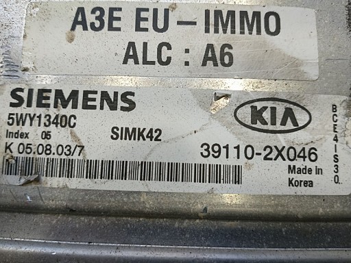 Centralina Motore KIA RIO e 391102X046