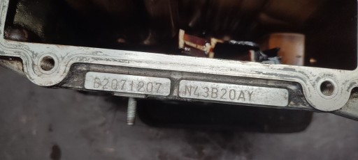 Blok dol MOTORU N43B20AY BMW E90