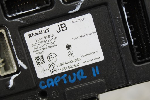 module control unit CAPTUR II 2 284B19561R