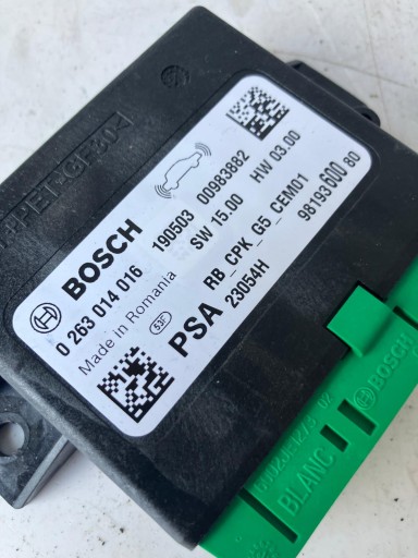 module PDC CITROEN C4 PICASSO II 9819360080