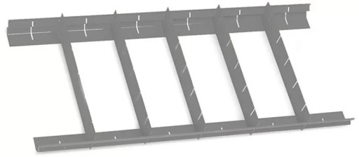 Комплект поперечних перегородок 70мм 570х410 для С38
